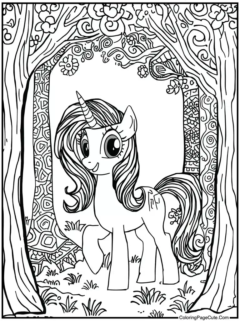 Zentangle doodle hoof art