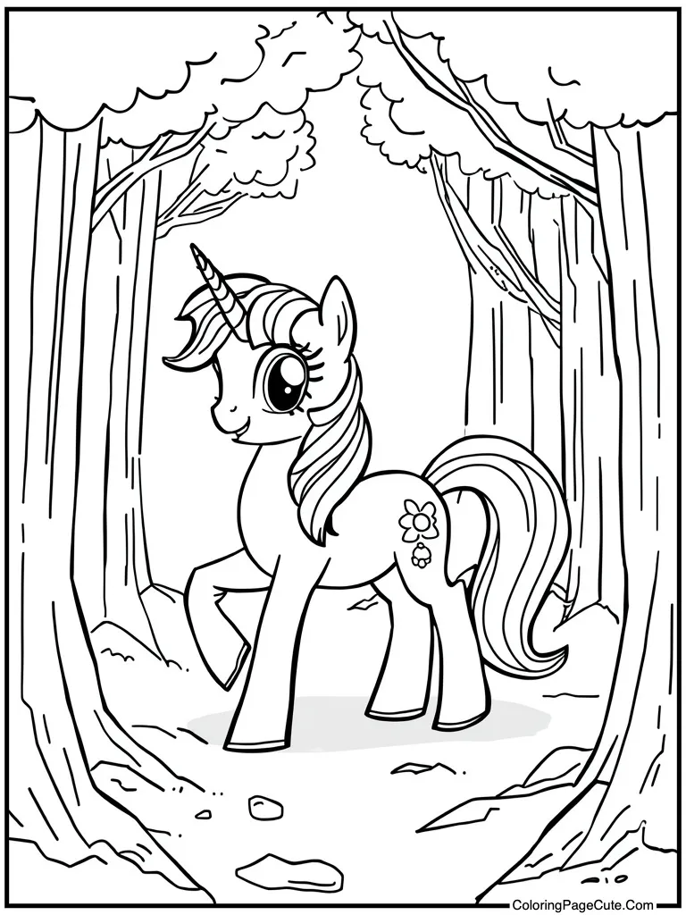 Geometric shape unicorn style