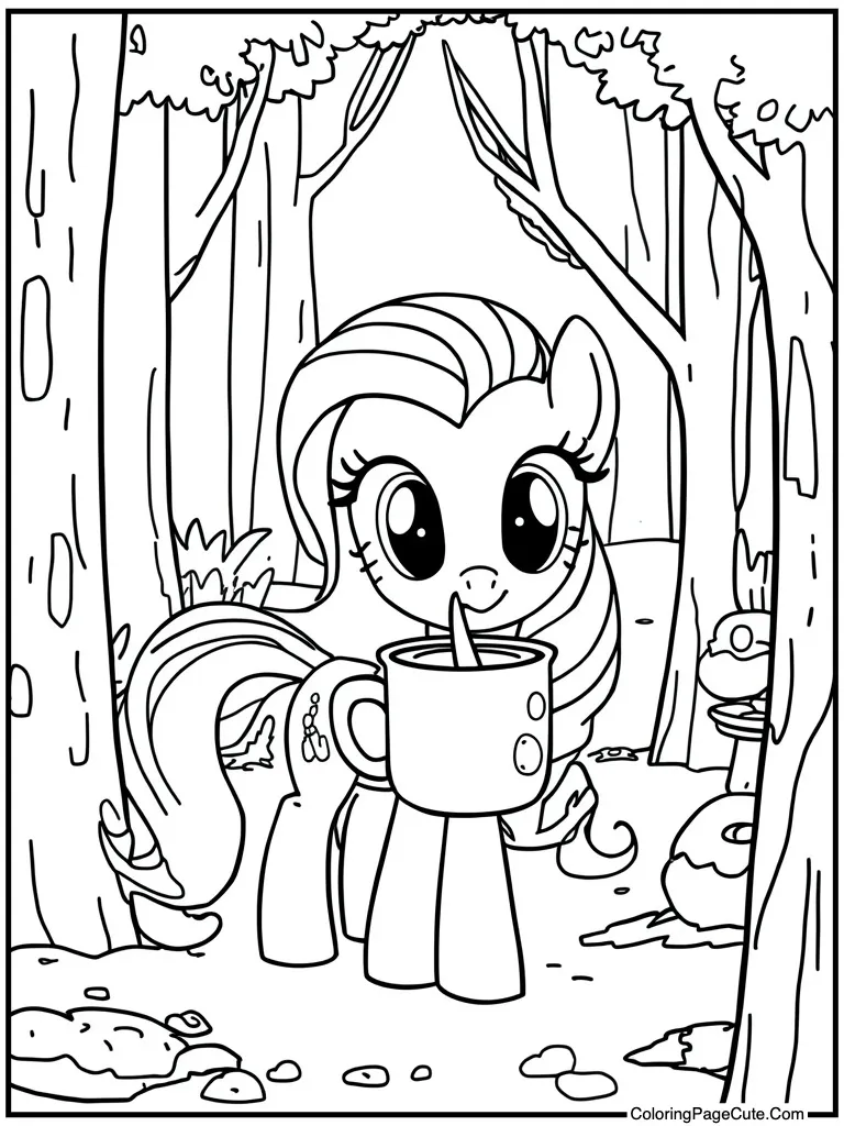 Drinking hot cocoa mug