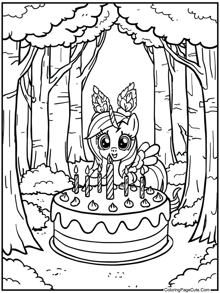 Birthday cake candle blow