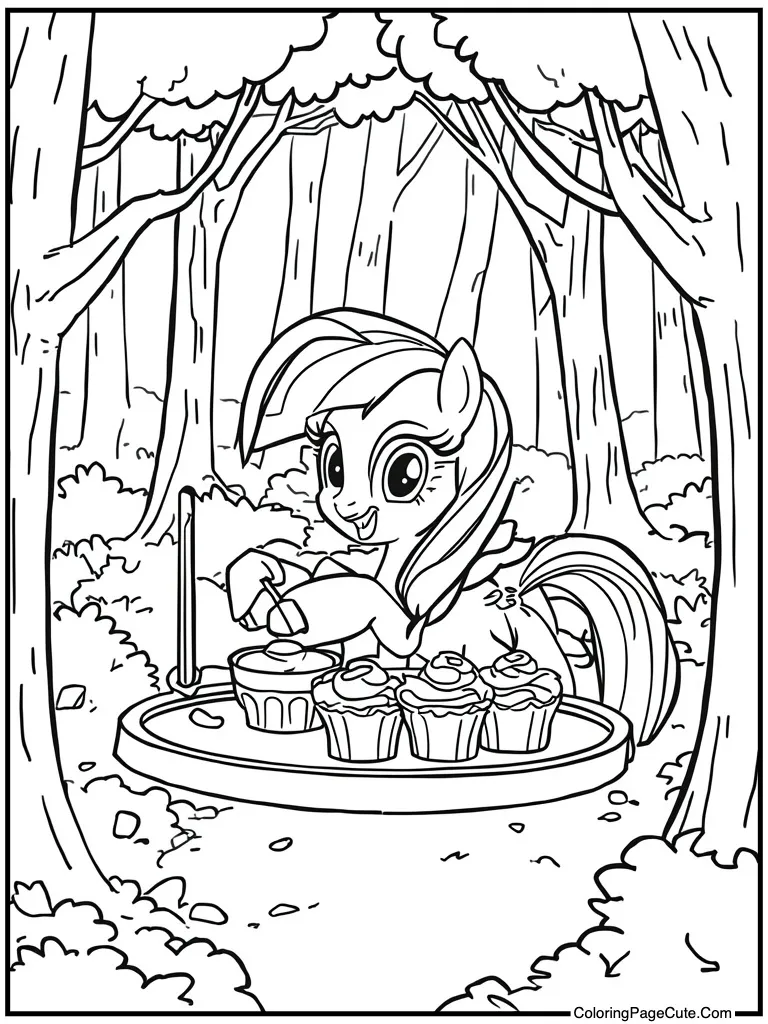 Baking muffins in oven