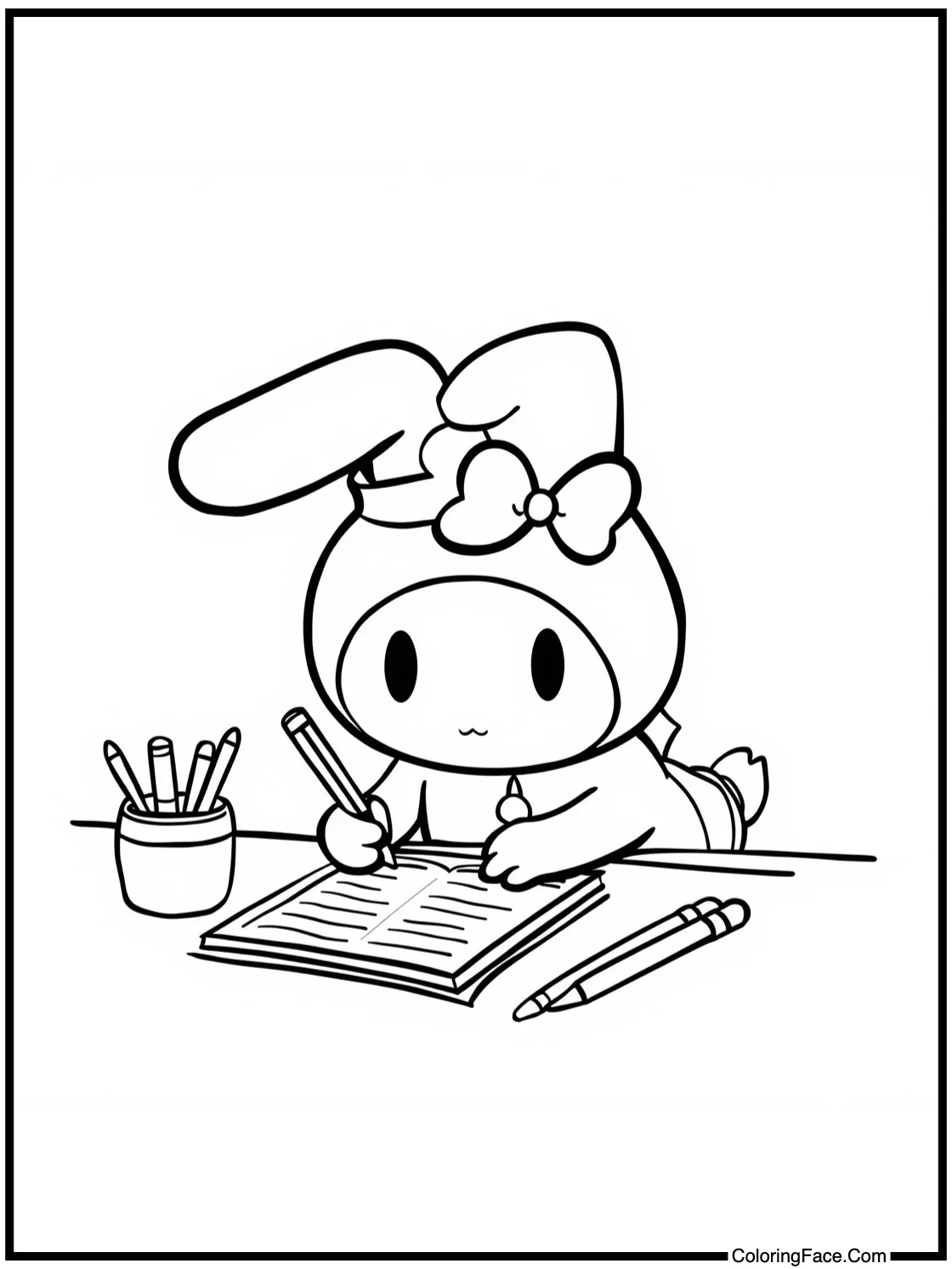 doing homework neatly.