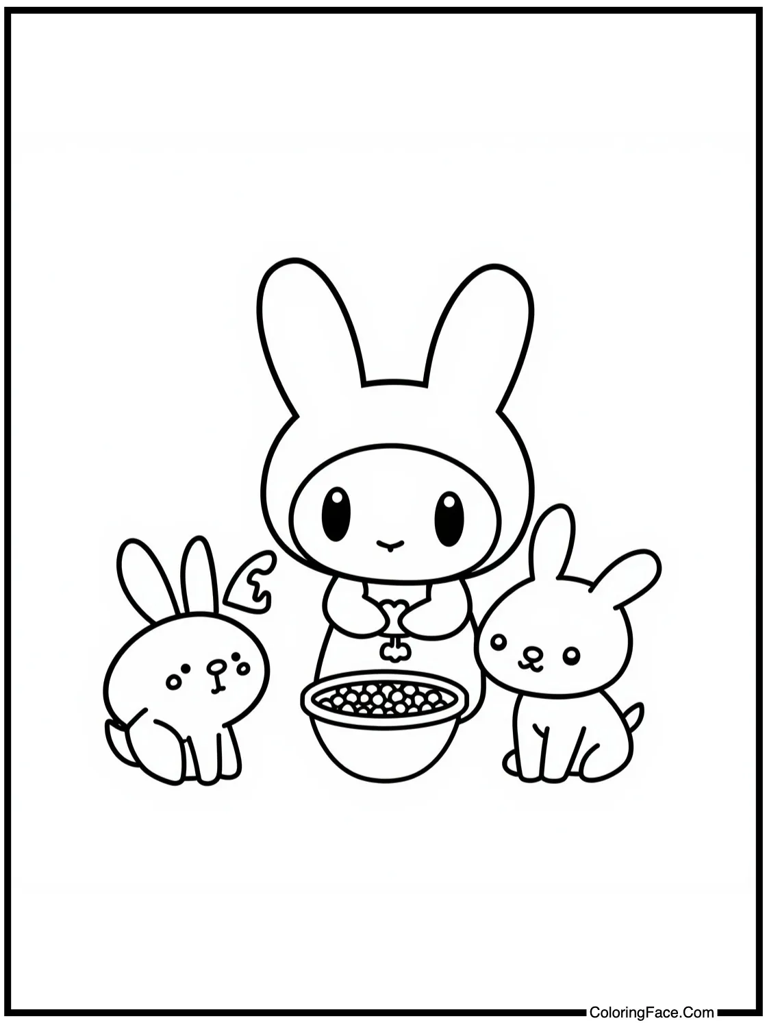 feeding small animals.