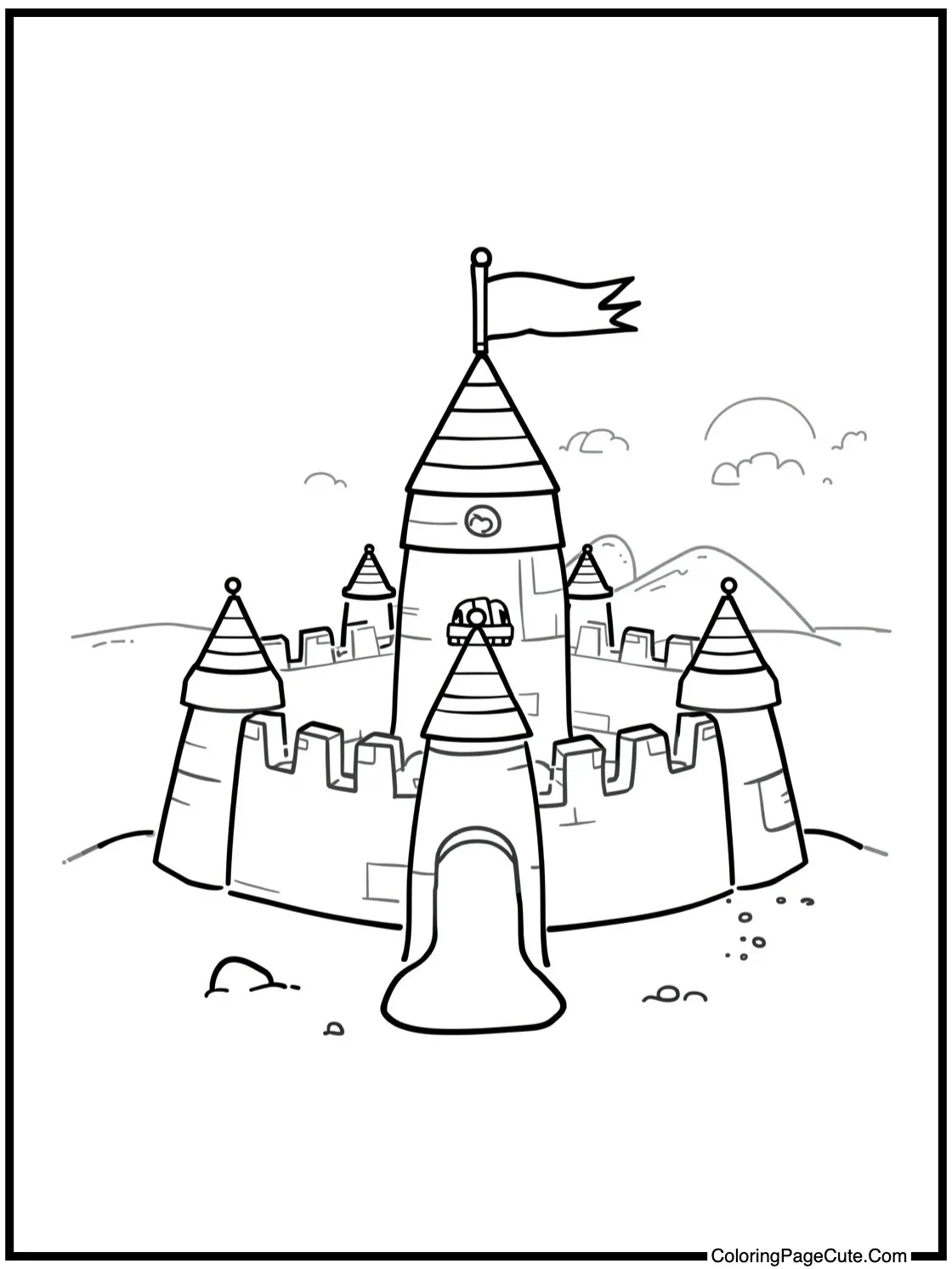 building sandcastle