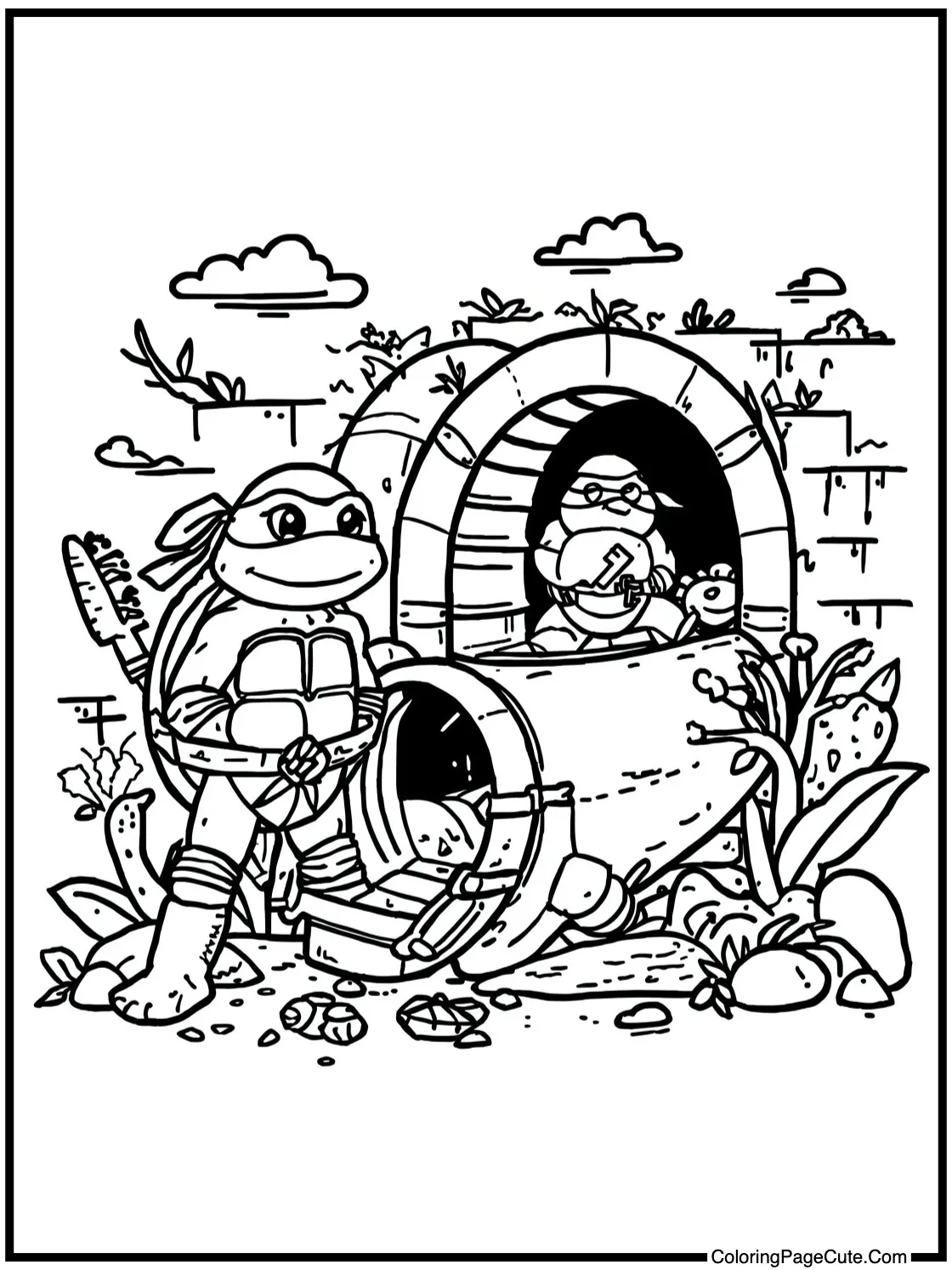 exploring sewer pipes