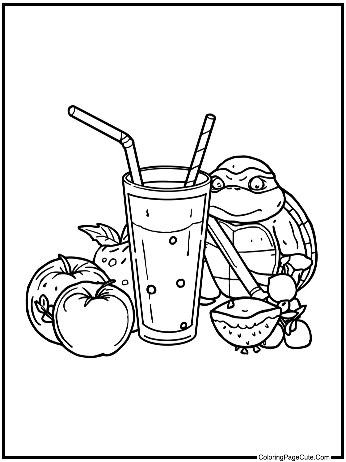 enjoying fruit smoothies