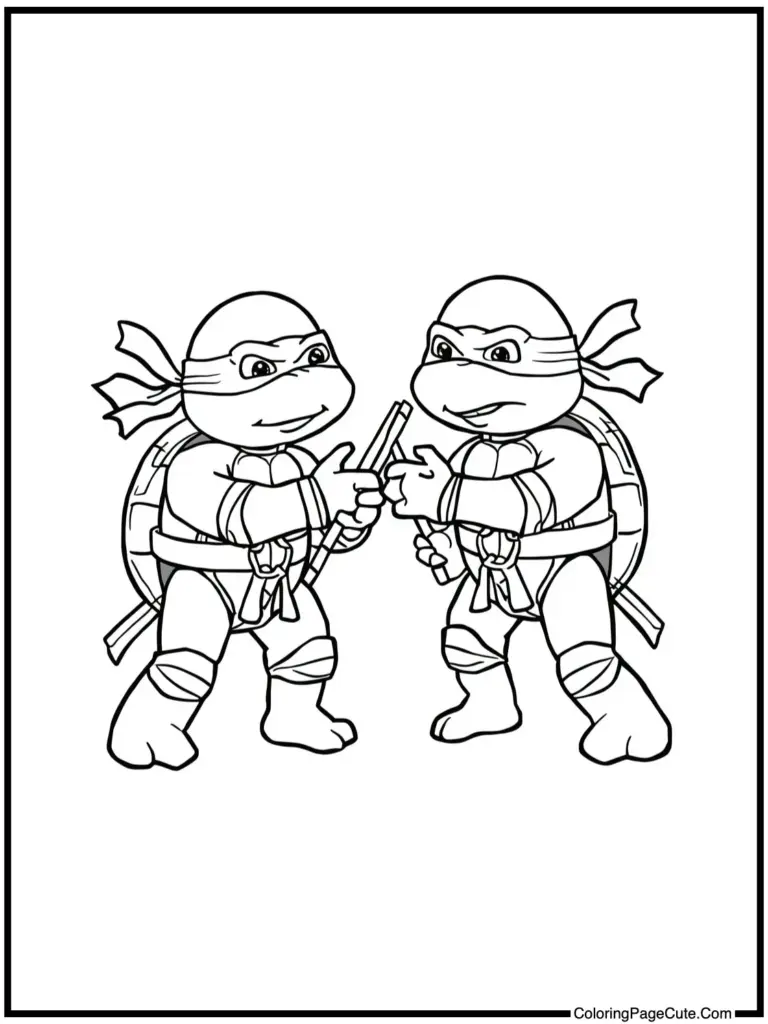 Ninja Turtles Coloring Pages