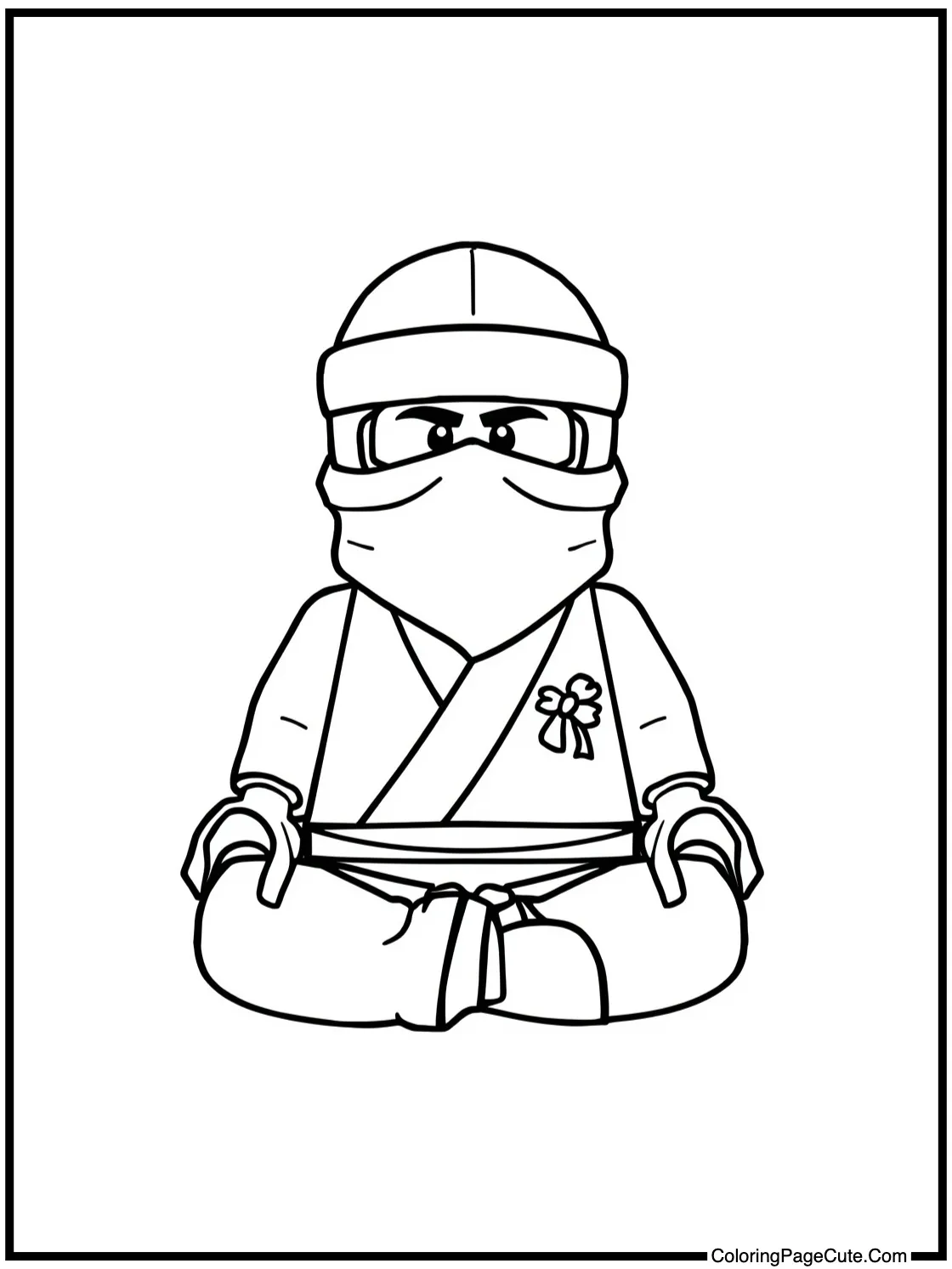 Sensei meditating calmly.