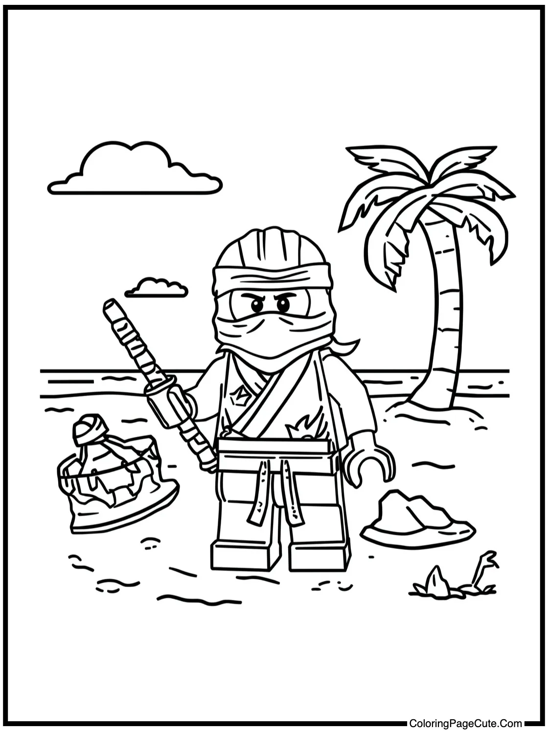 enjoying a sunny beach.