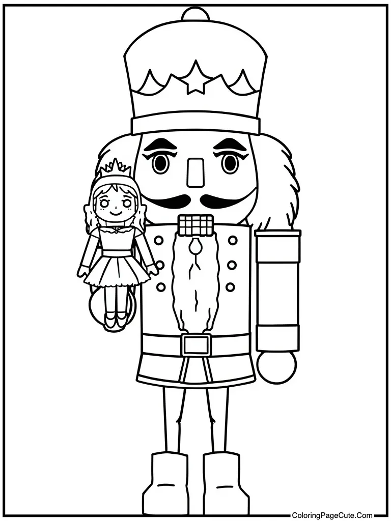 Clara holding wooden doll