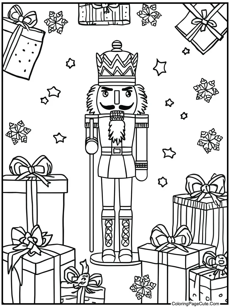 Surrounded by gift boxes