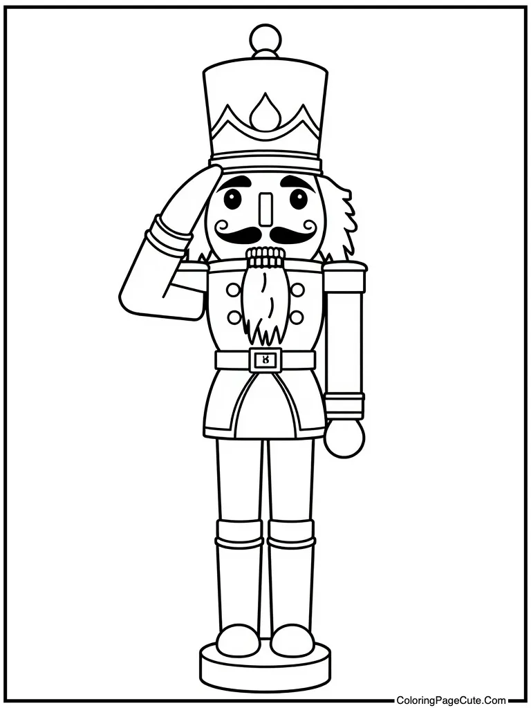 Toy soldier saluting