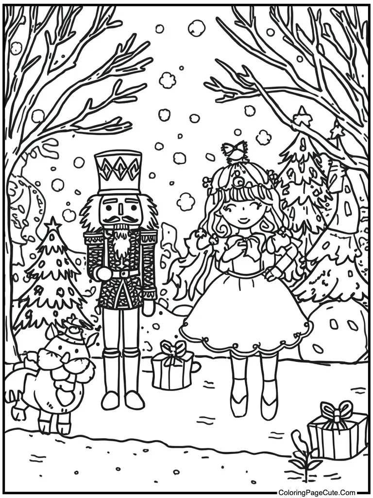 Winter wonderland scene