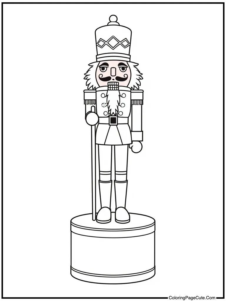 Standing on pedestal