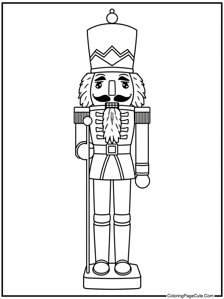 Wooden soldier standing tall