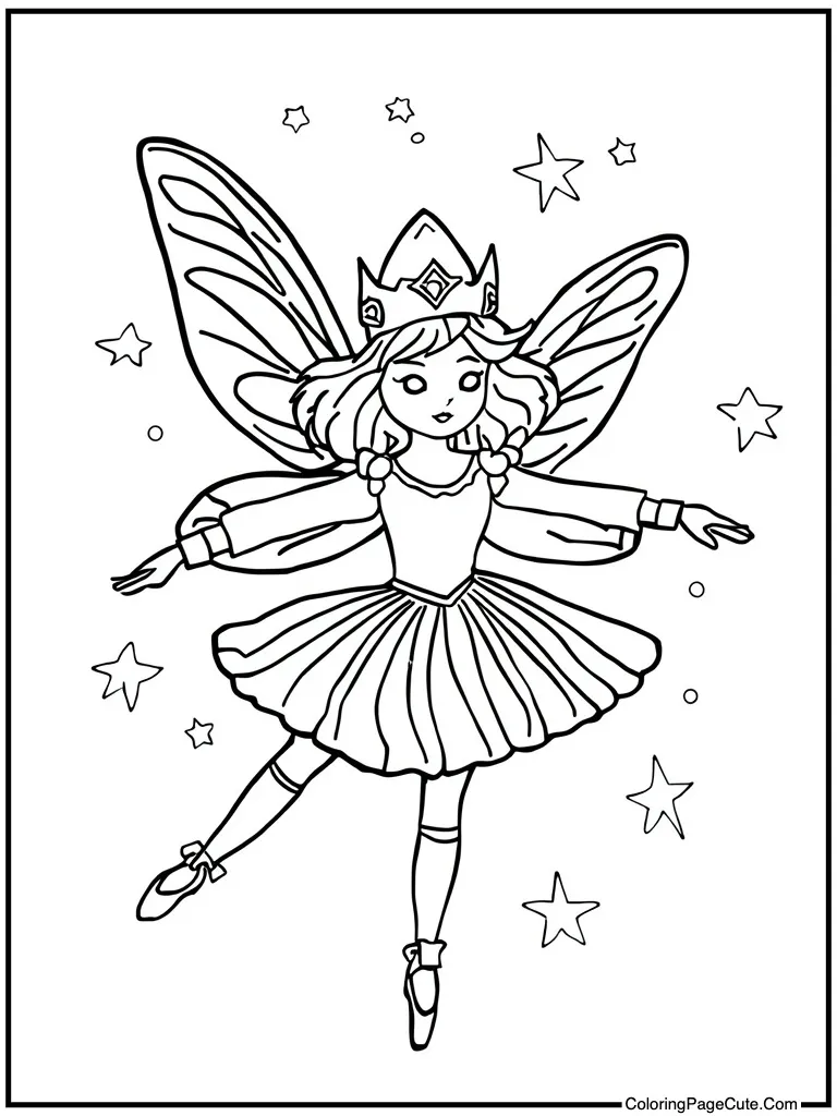 Magical fairy flying