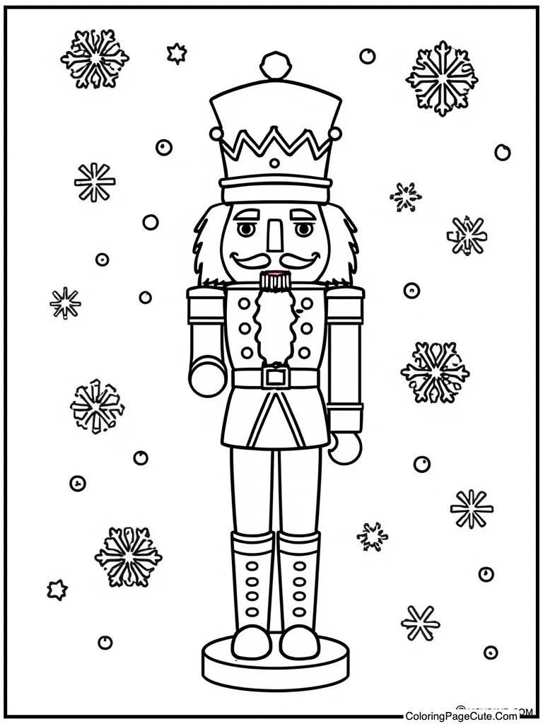 Snowflake falling down