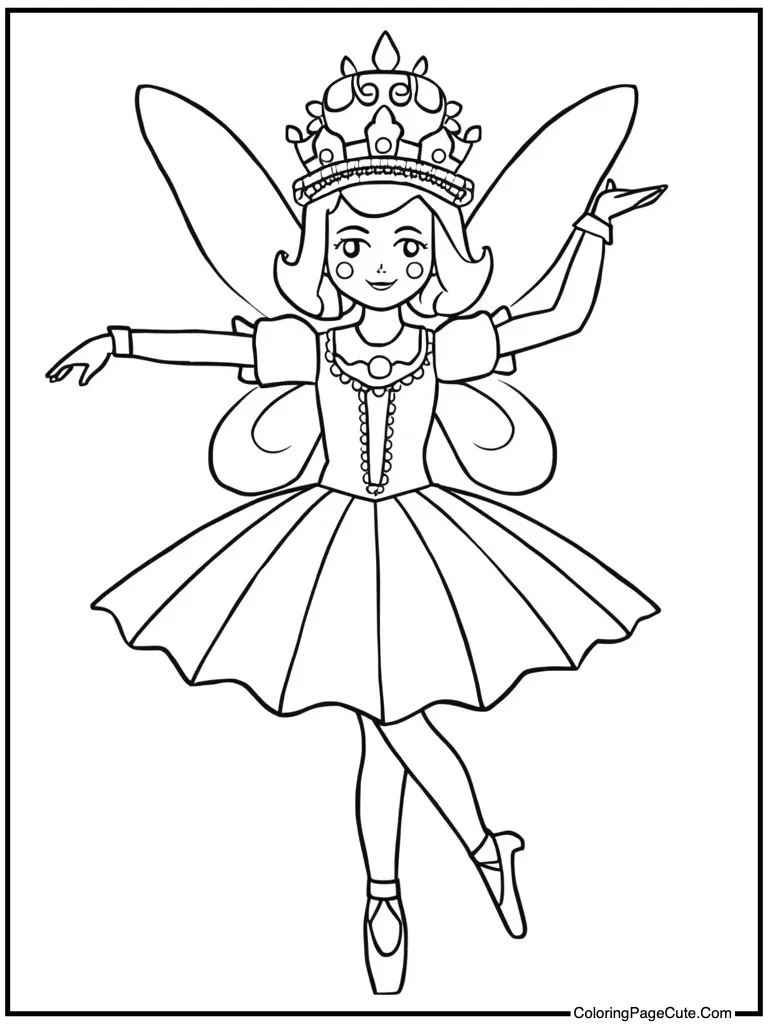 Sugar Plum Fairy dancing