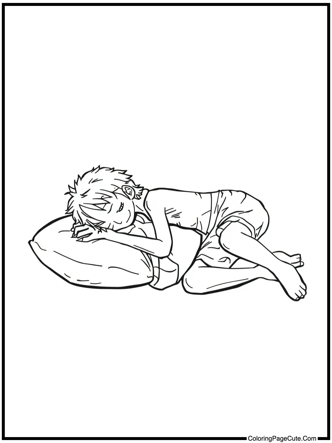 Zoro napping serenely.