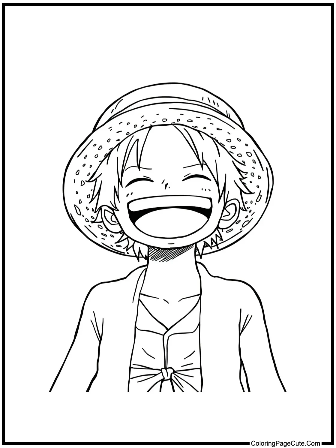 Usopp laughing heartily.