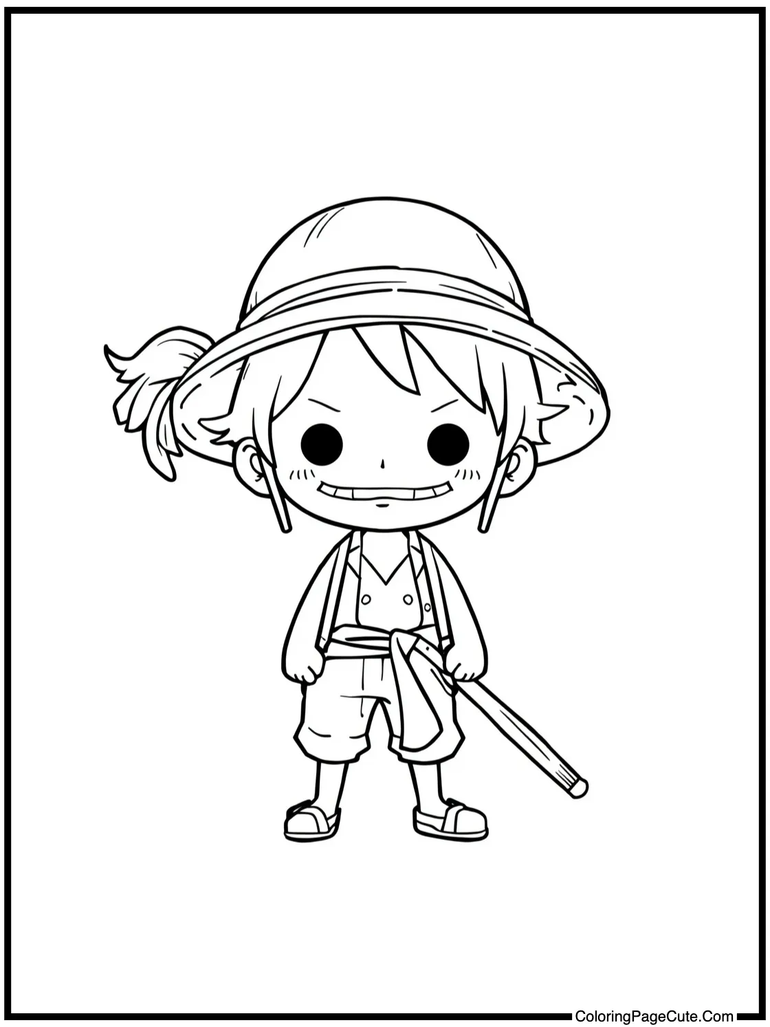 Usopp crafting gadgets.