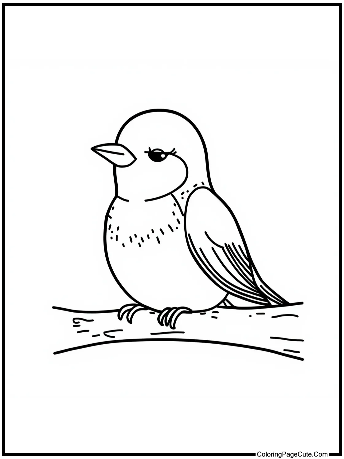 Robin relaxing peacefully.