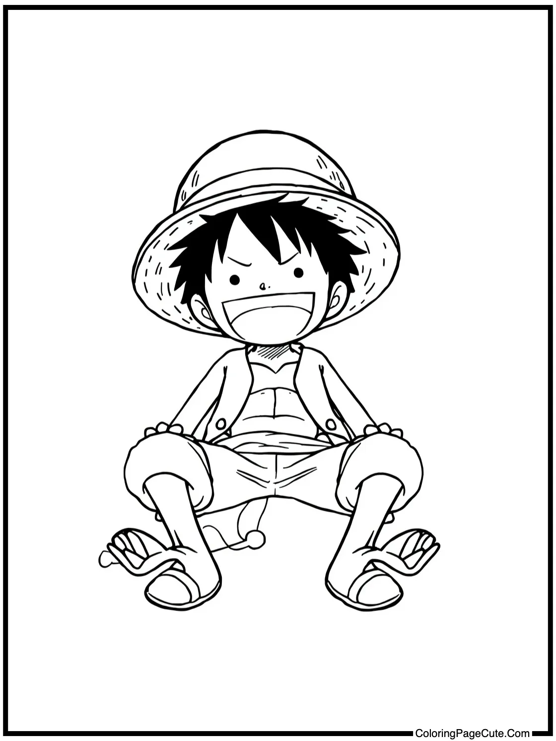 Luffy having fun.