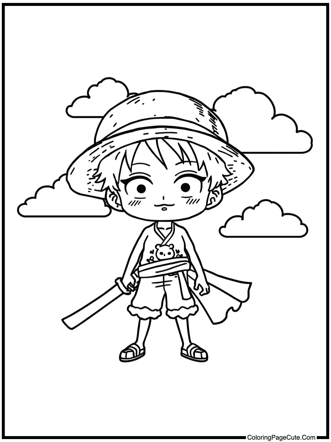 Zoro watching clouds.