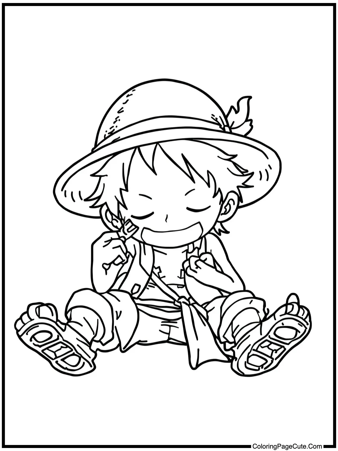 Usopp fixing things.