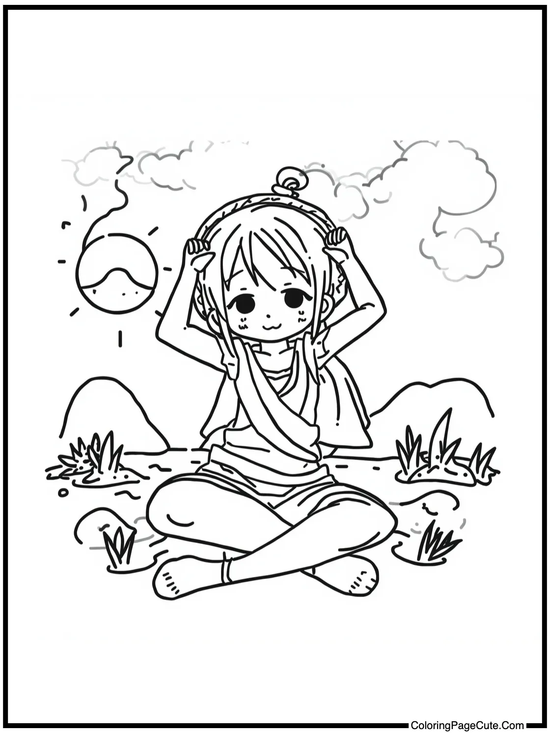 Nami enjoying sunshine.