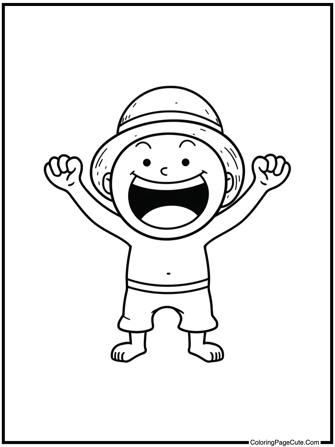 Franky cheering loudly.