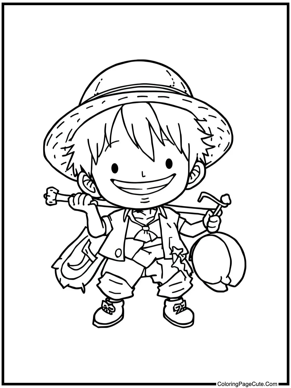 Sanji making fruit tarts.