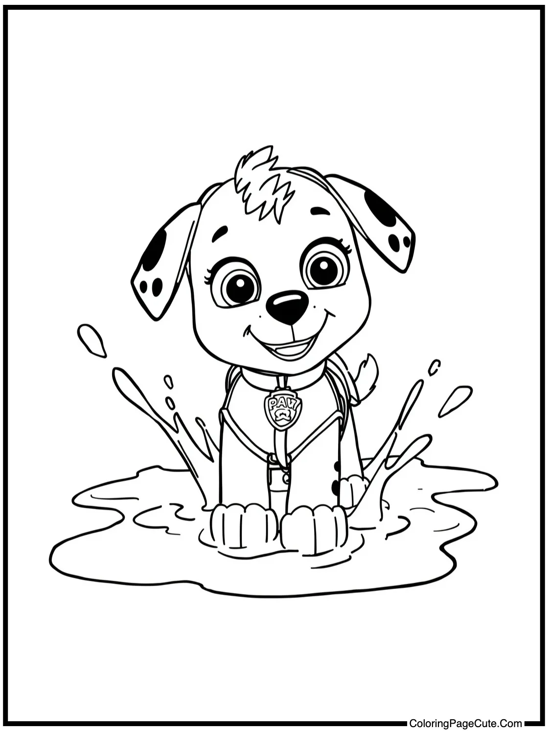 splashing in puddles