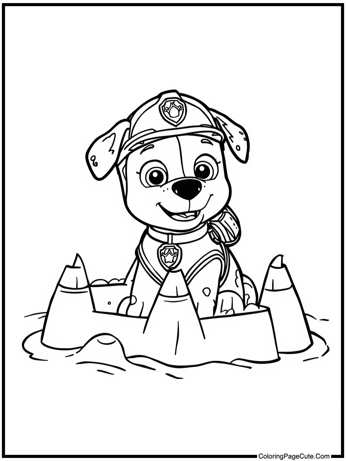 building sandcastles