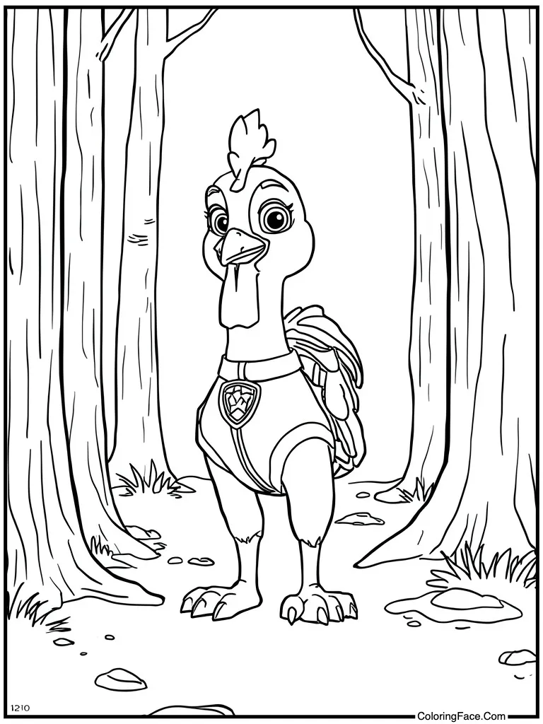 Chicken standing on head