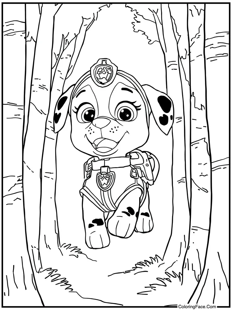 Flying pup smiling big