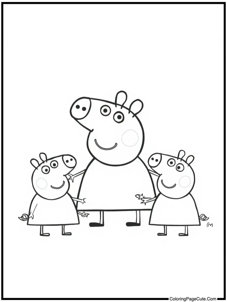 Peppa Pig Coloring Pages