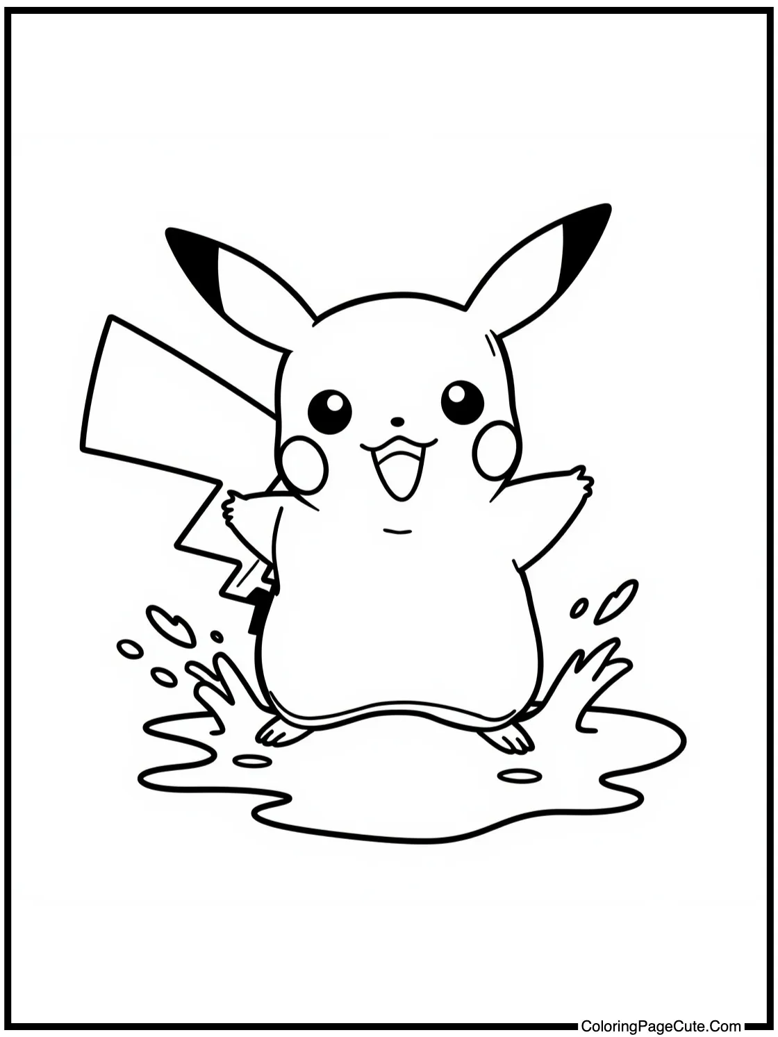 splashing in puddles