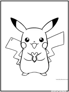 Pikachu Coloring Pages