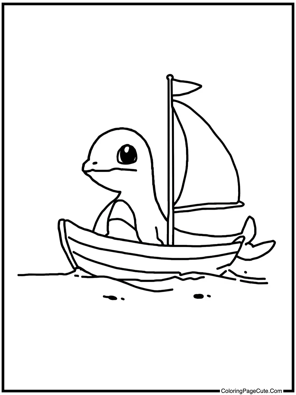 Lapras sailing ocean