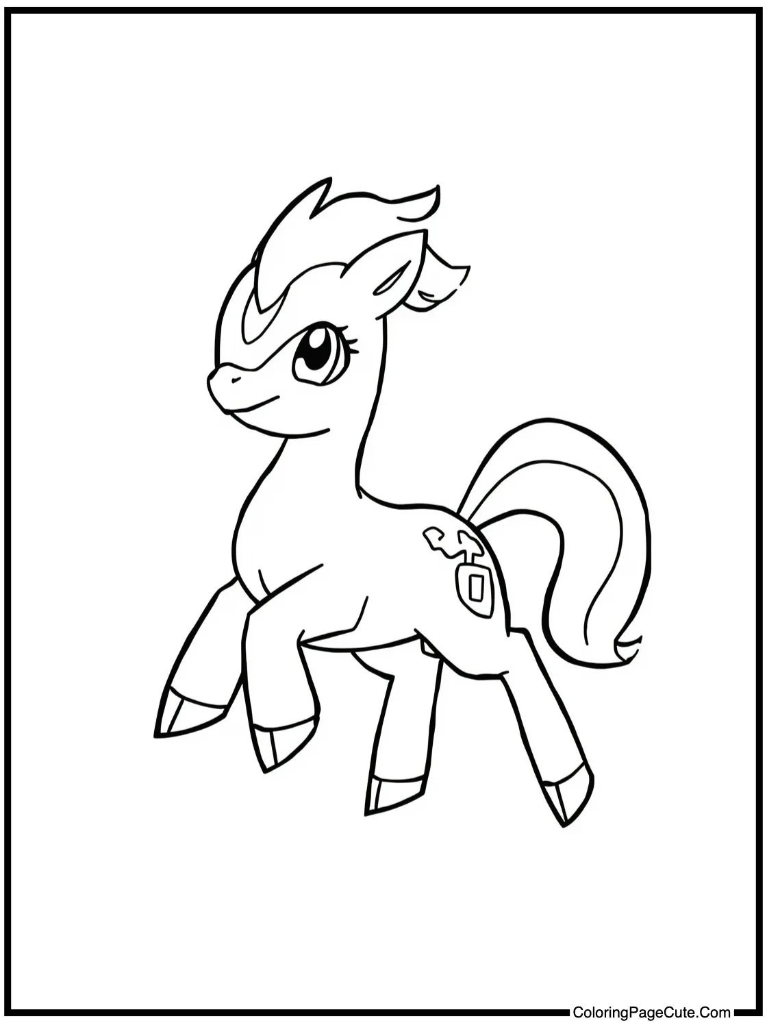 Ponyta trotting gracefully