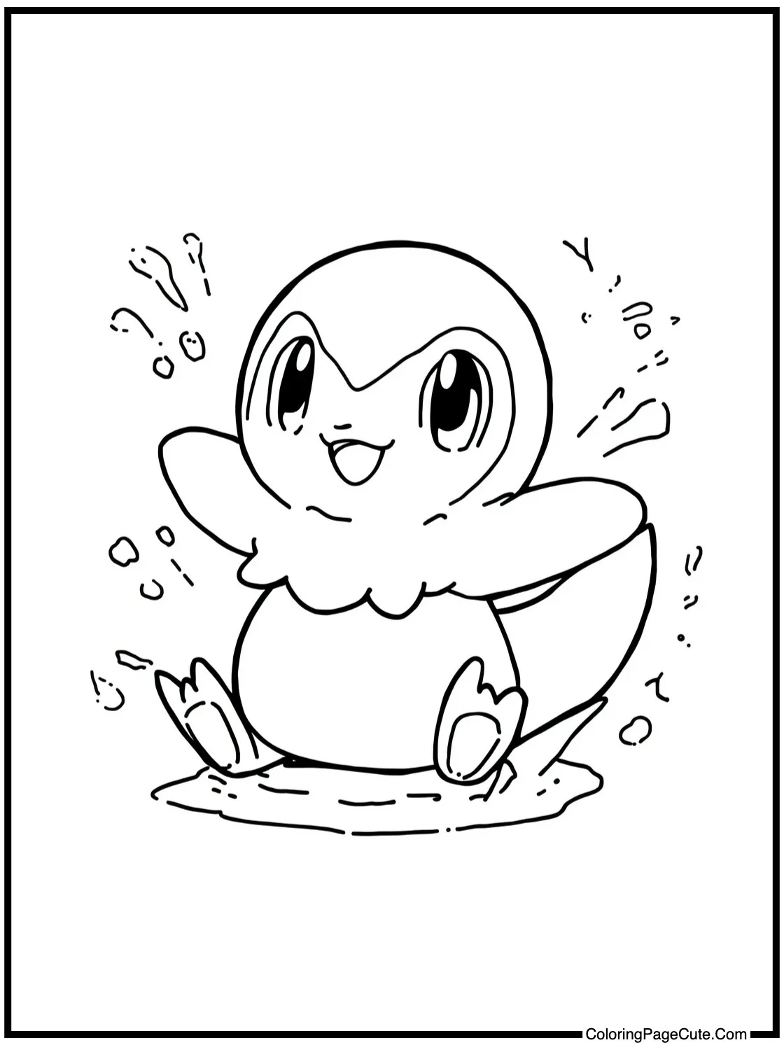 Seel splashing happily