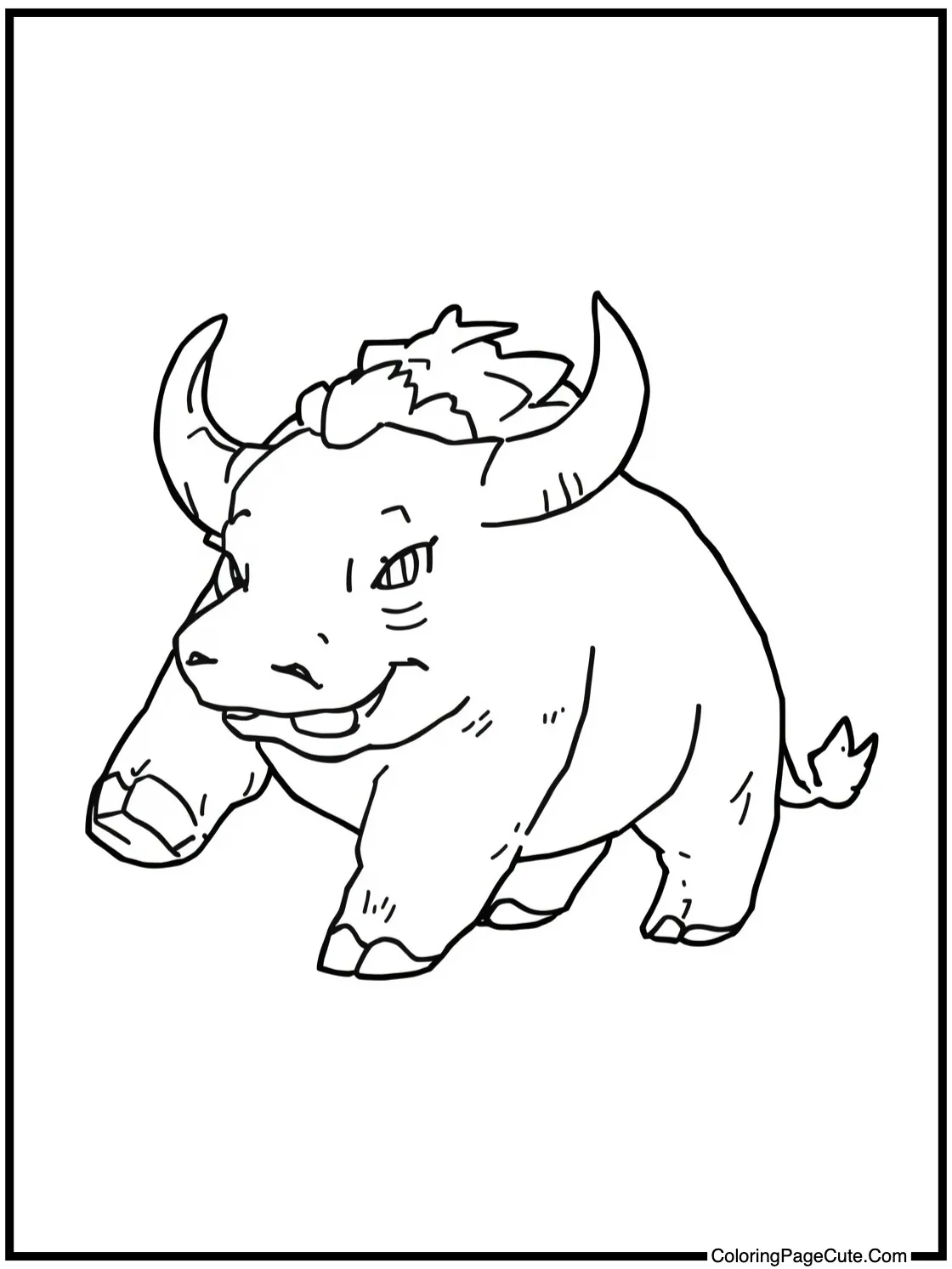 Tauros stampeding playfully