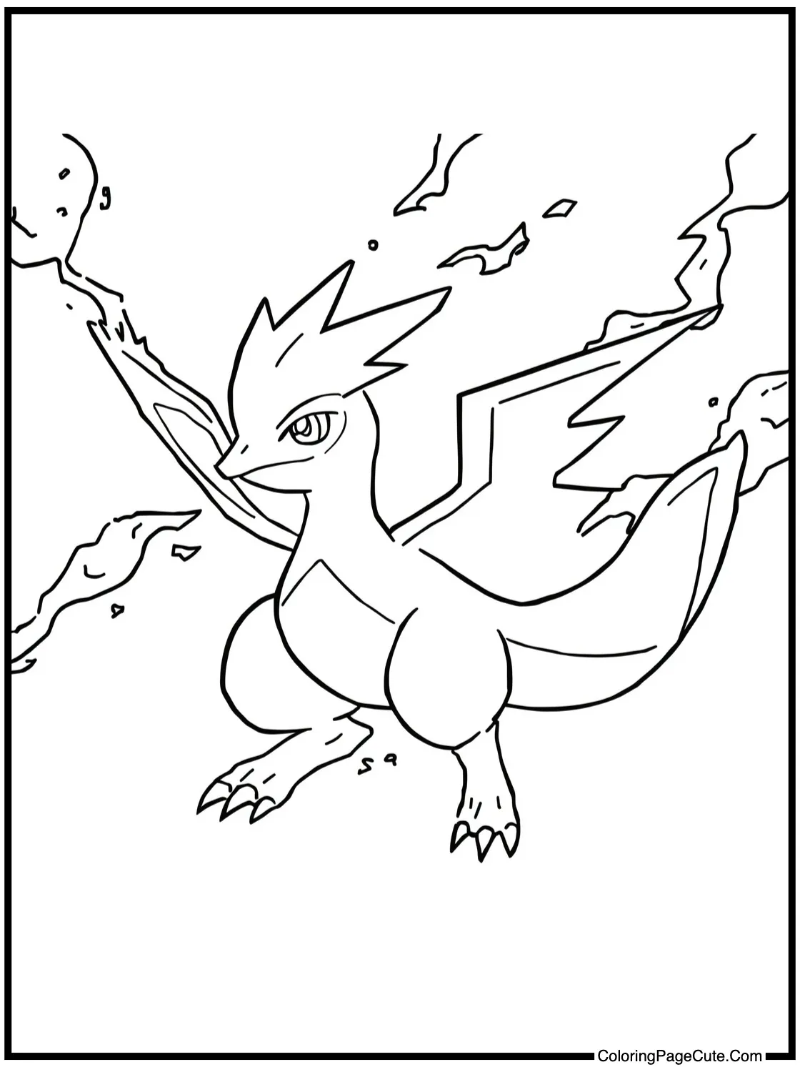 Zapdos electrifying sky