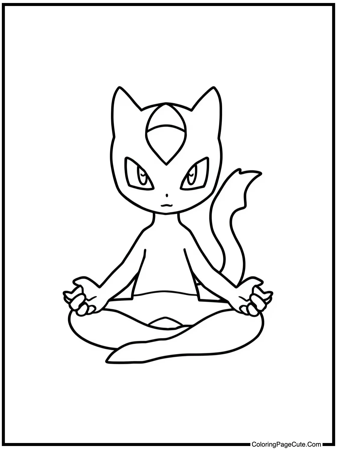 Mewtwo serene pose