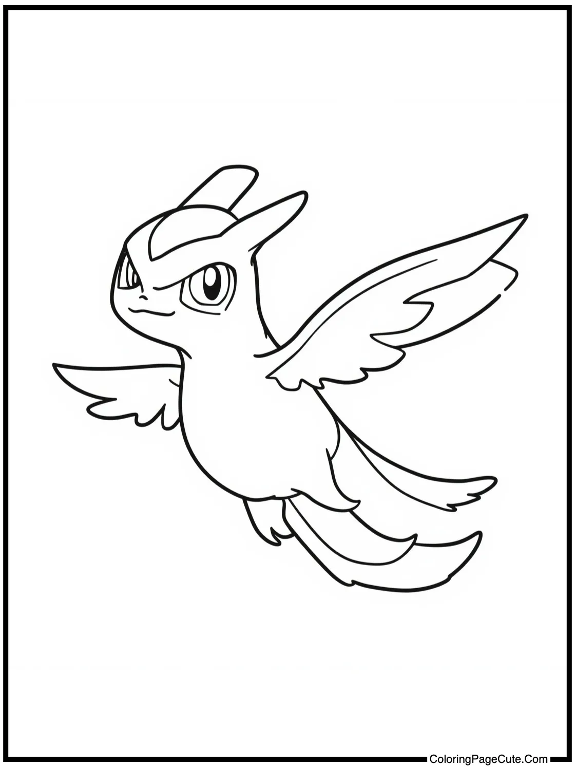 Ledyba flying peacefully