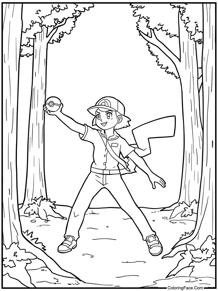 Trainer throwing capture ball