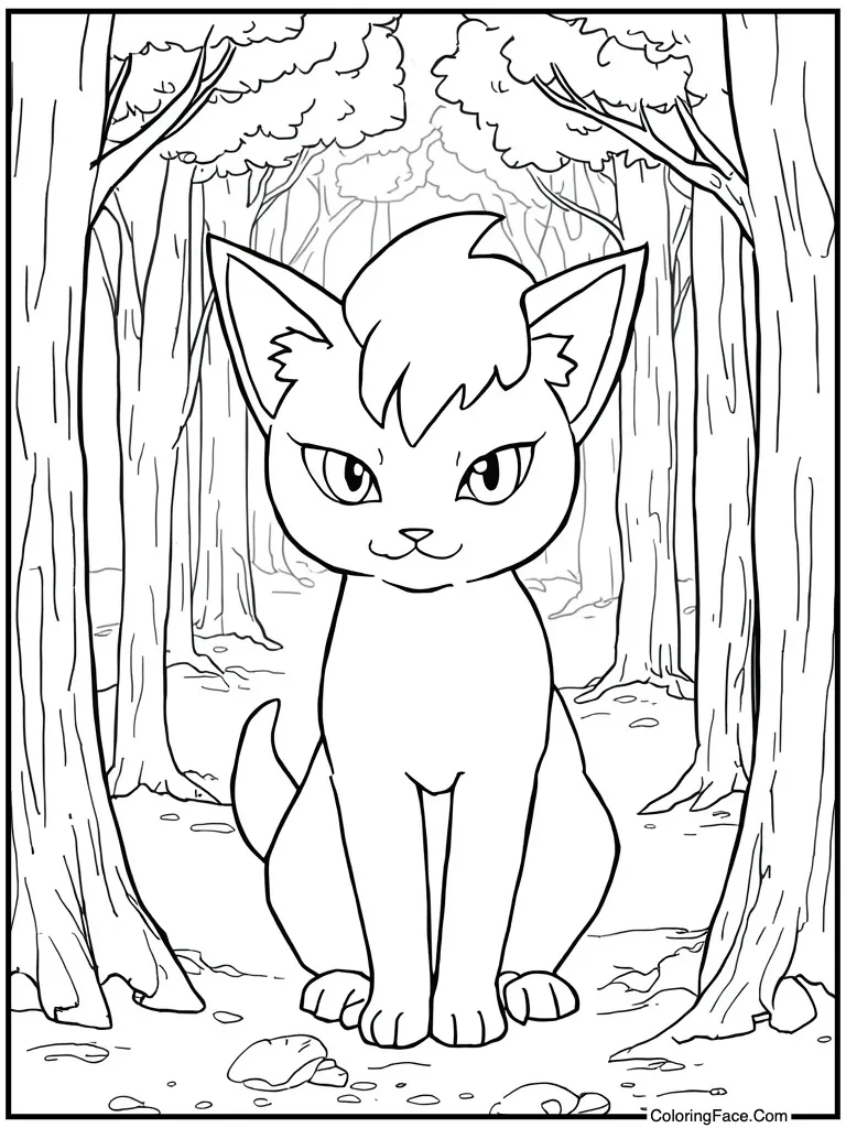 Psychic cat looking serious