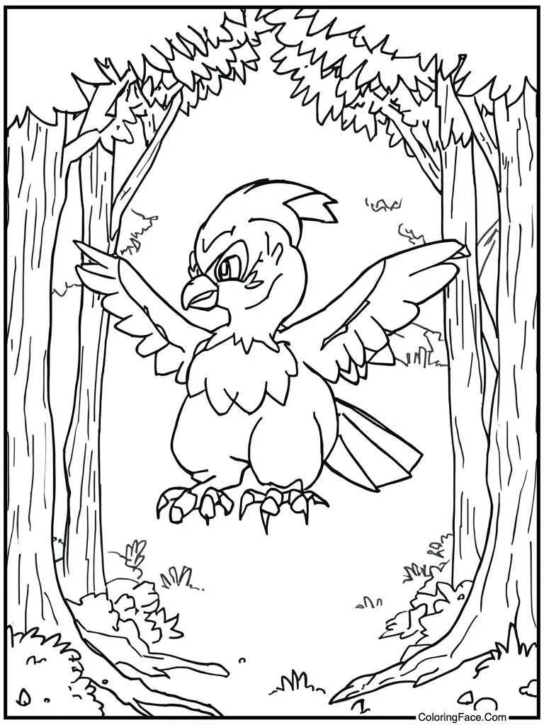 Ice bird freezing air