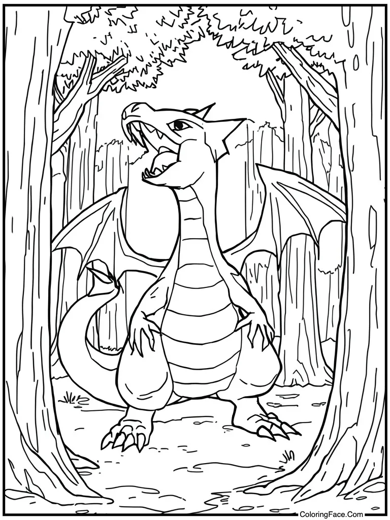 Water dragon roaring loud